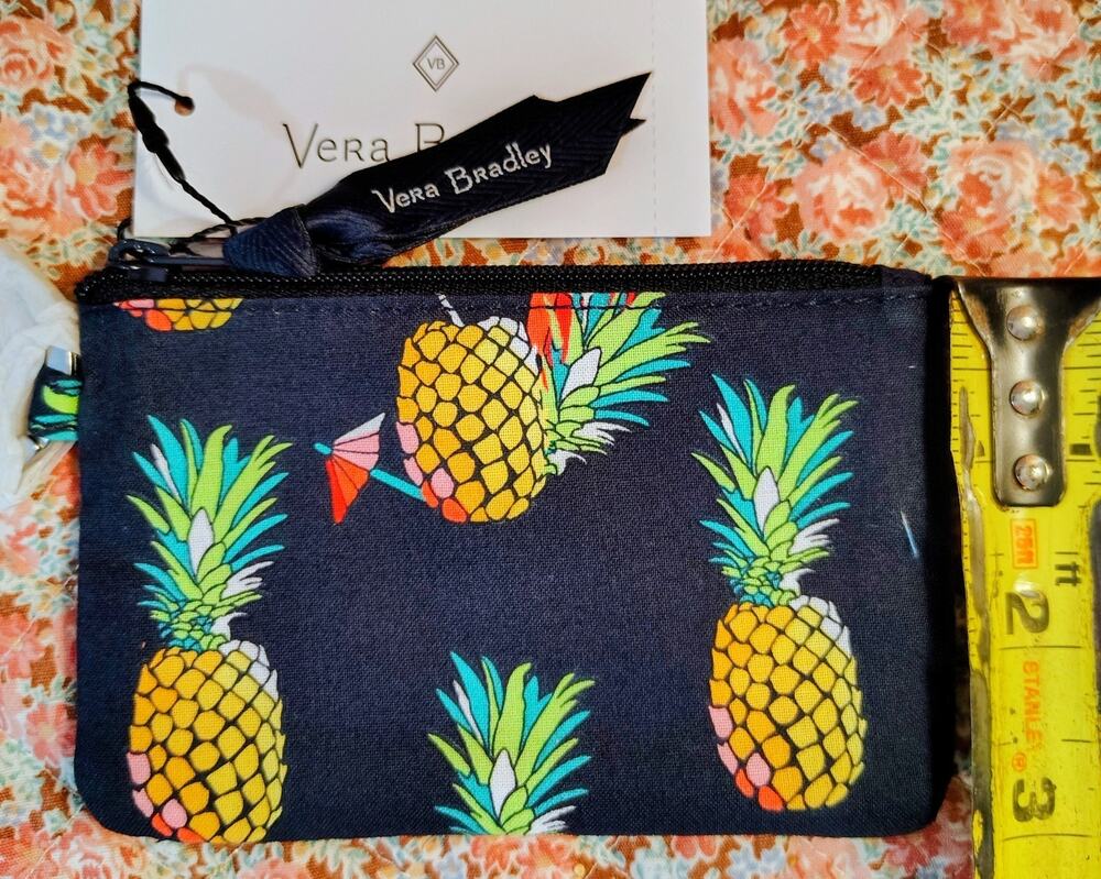 Vera Bradley ZIP ID CASE TOUCAN PARTY Key Chain NWT